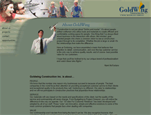 Tablet Screenshot of goldwingconstruction.com